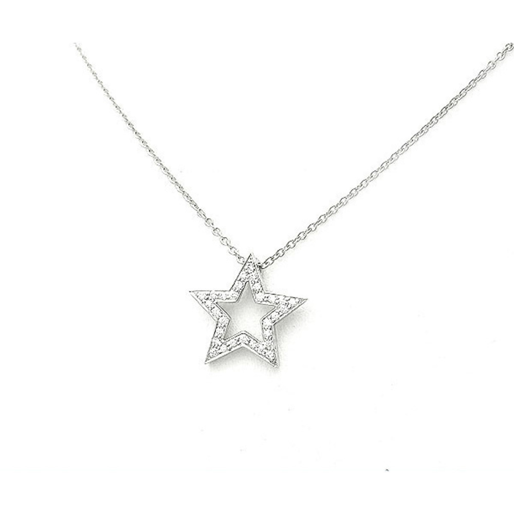 Tiffany Star Diamond Pendant Necklace